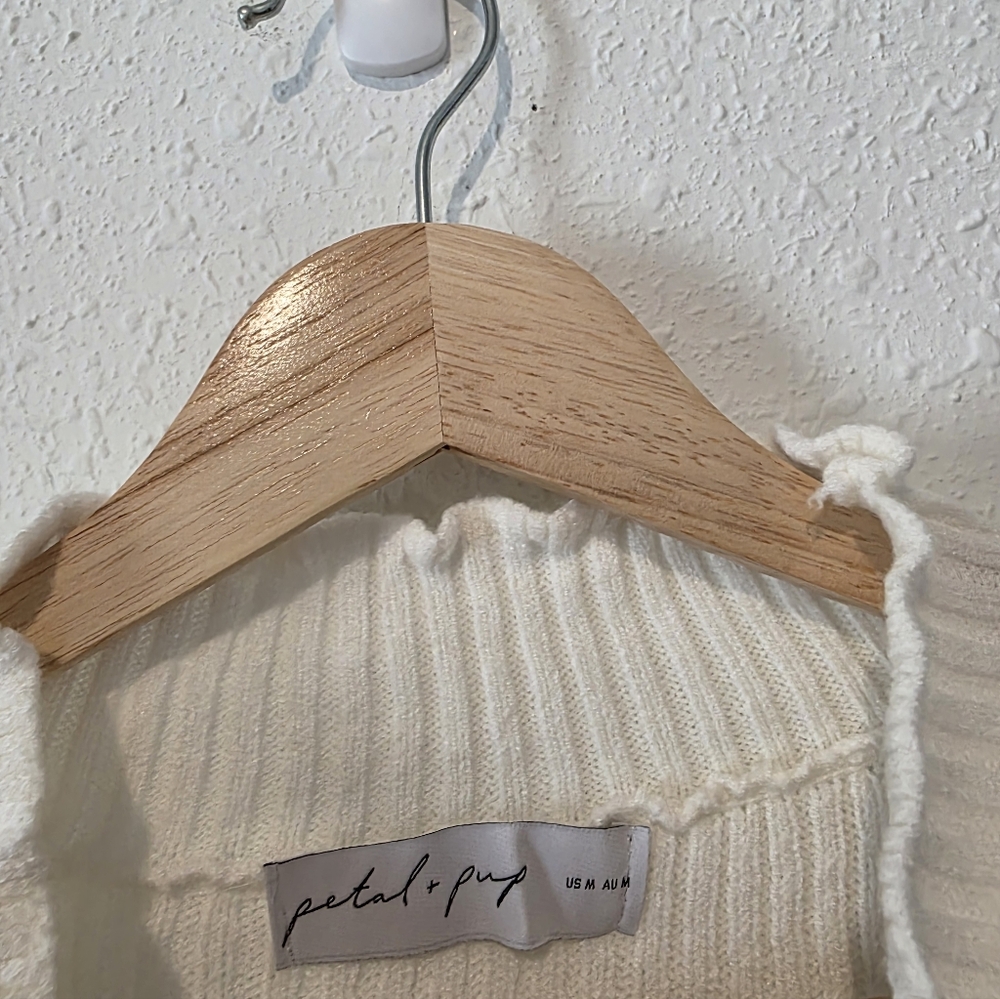 Petal & Pup Ribbed Knit Mockneck Sweater M - Picture 6 of 6